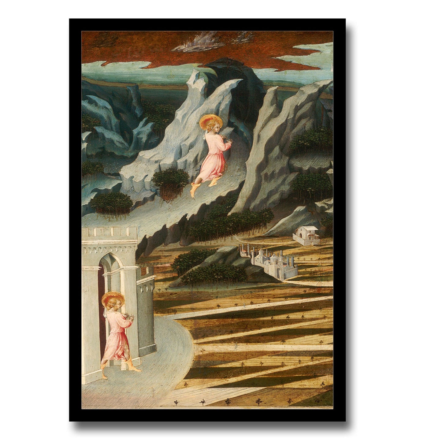 Saint John the Baptist Entering the Wilderness by Giovanni De Paolo