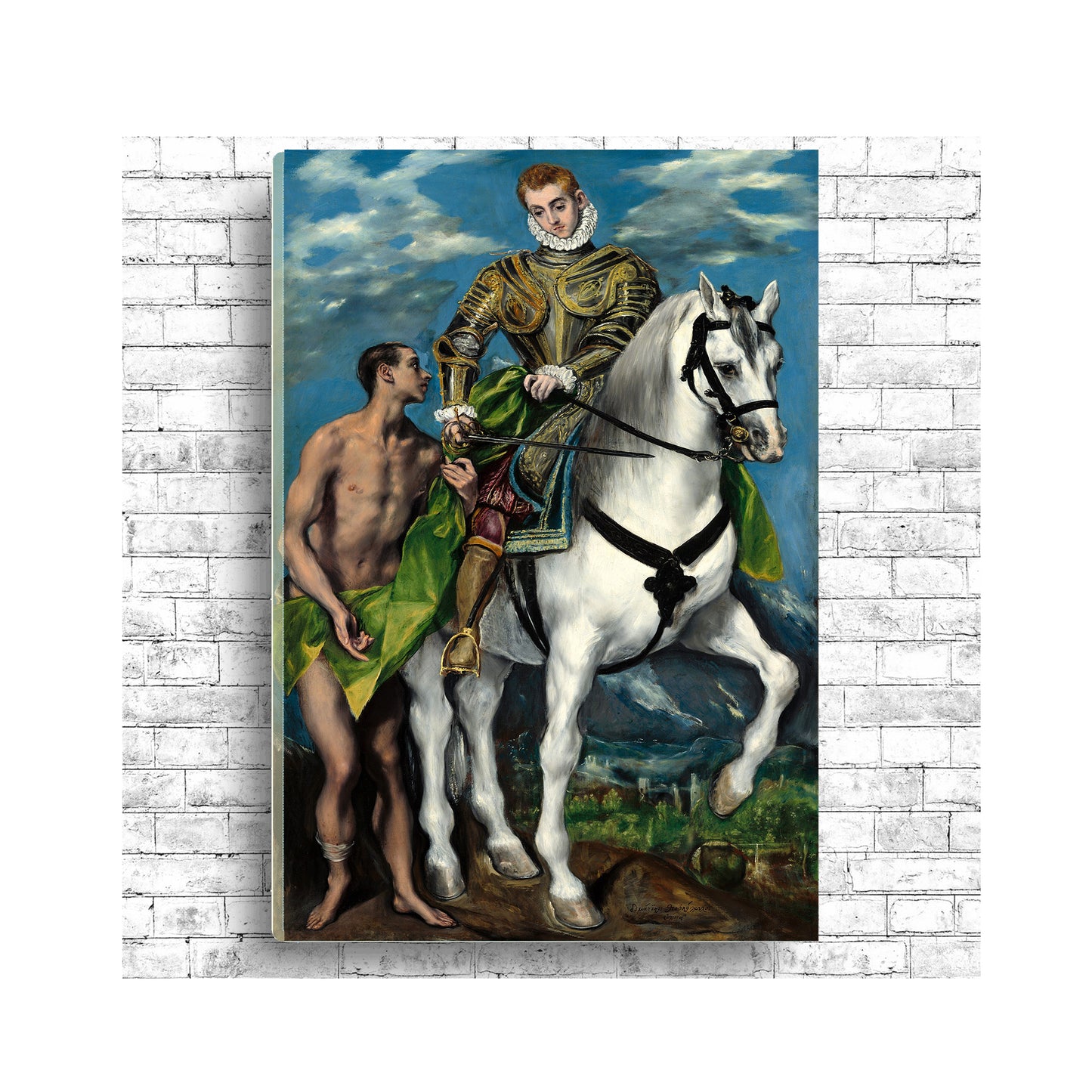 Saint Martin and the Beggar (1597-1599) by El Greco