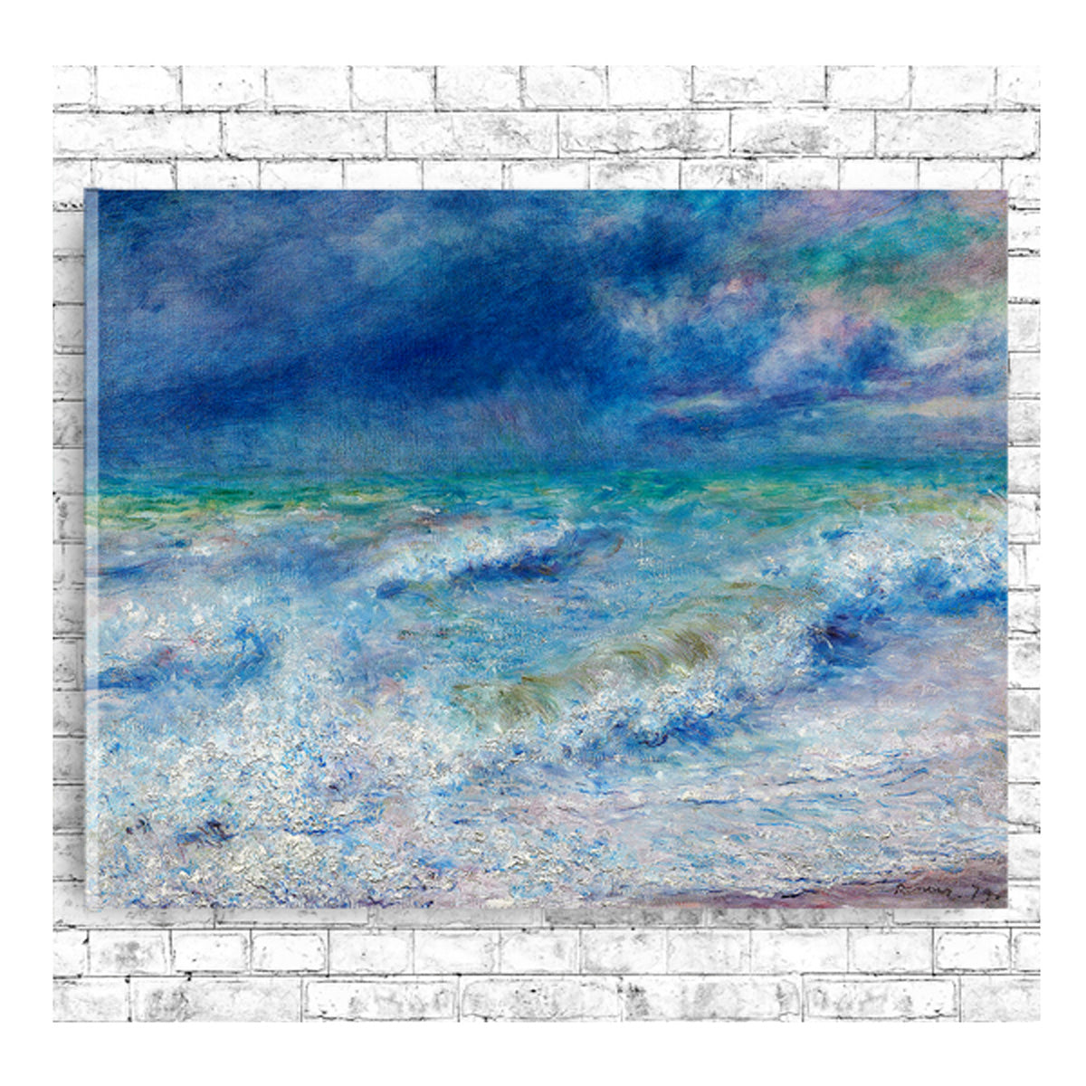 Seascape (1897) by Pierre Renoir - Buy Print Only or Mounted with Choice of Accent Color