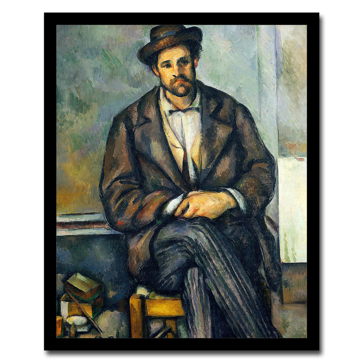Seated Peasant (1892–1896) by Paul Cezanne - Buy Print Only or Mounted with Choice of Accent Color (Copy)