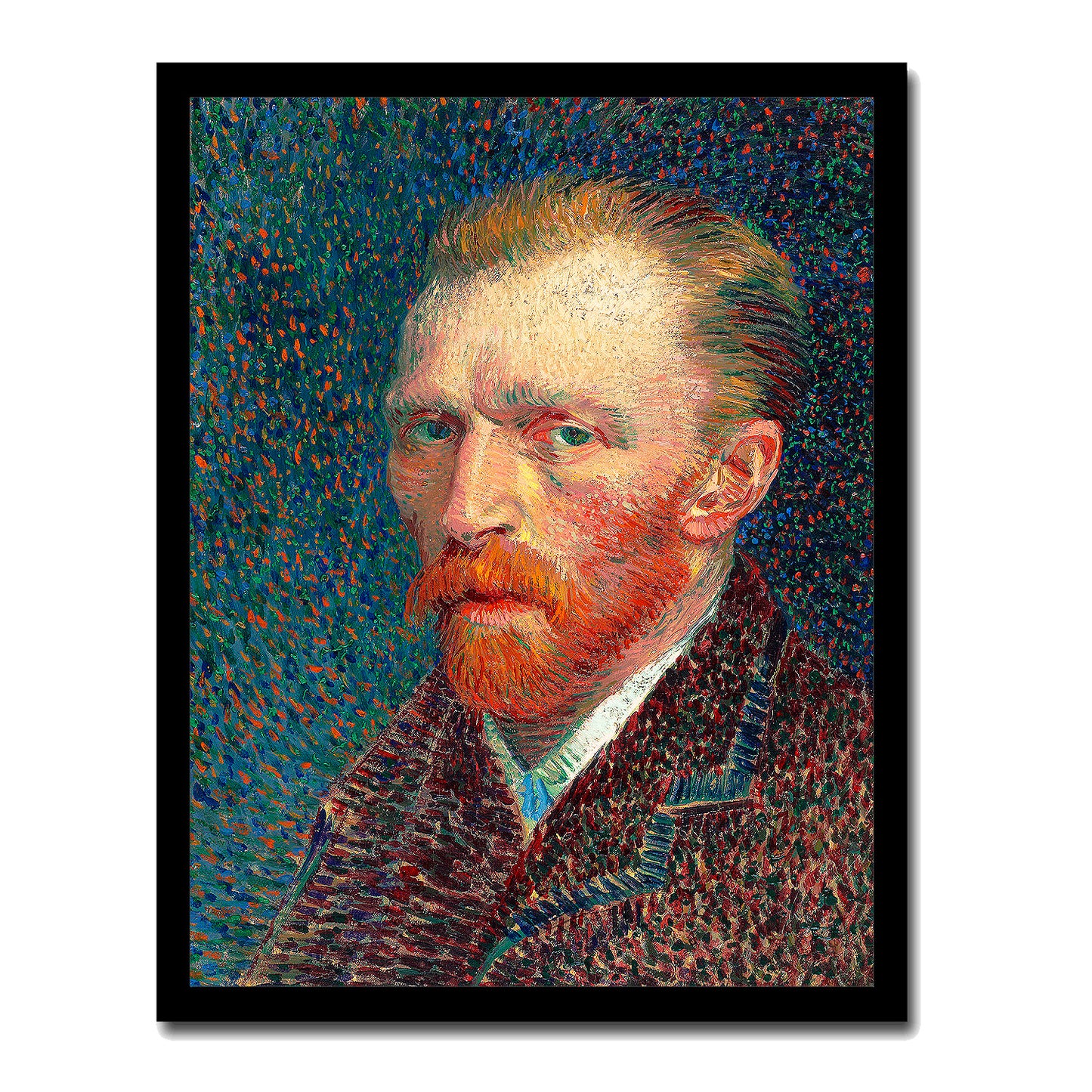 Self-portrait (1887) by Vincent Van Gogh - Buy Print Only or Mounted with Choice of Accent Color