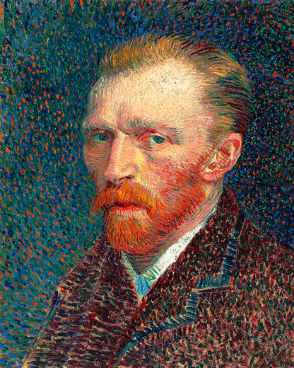 Self-portrait (1887) by Vincent Van Gogh - Buy Print Only or Mounted with Choice of Accent Color