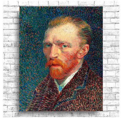 Self-portrait (1887) by Vincent Van Gogh - Buy Print Only or Mounted with Choice of Accent Color