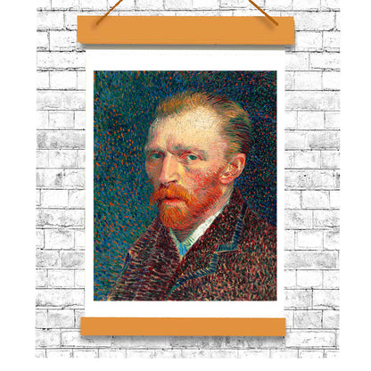 Self-portrait (1887) by Vincent Van Gogh - Buy Print Only or Mounted with Choice of Accent Color