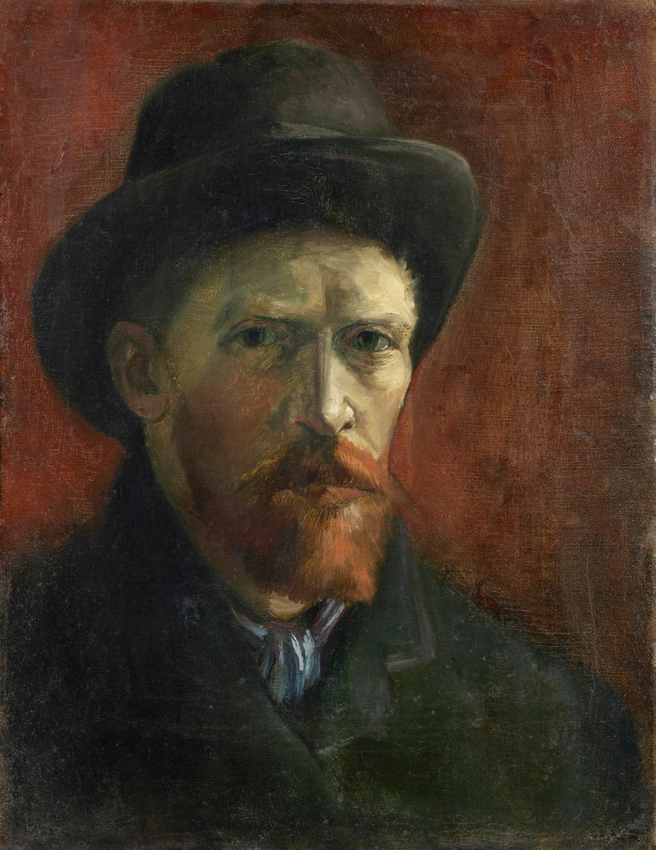 Self-Portrait with Dark Felt Hat (1886) by Vincent van Gogh