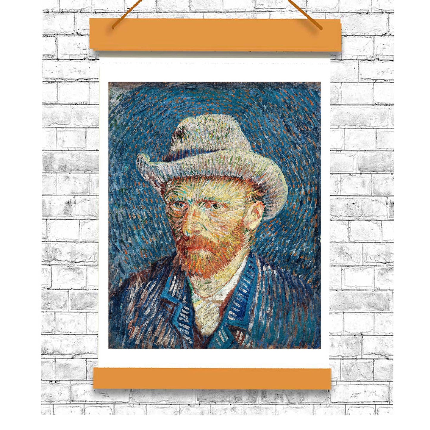 Self-Portrait with Grey Felt Hat (1887) by Vincent Van Gogh