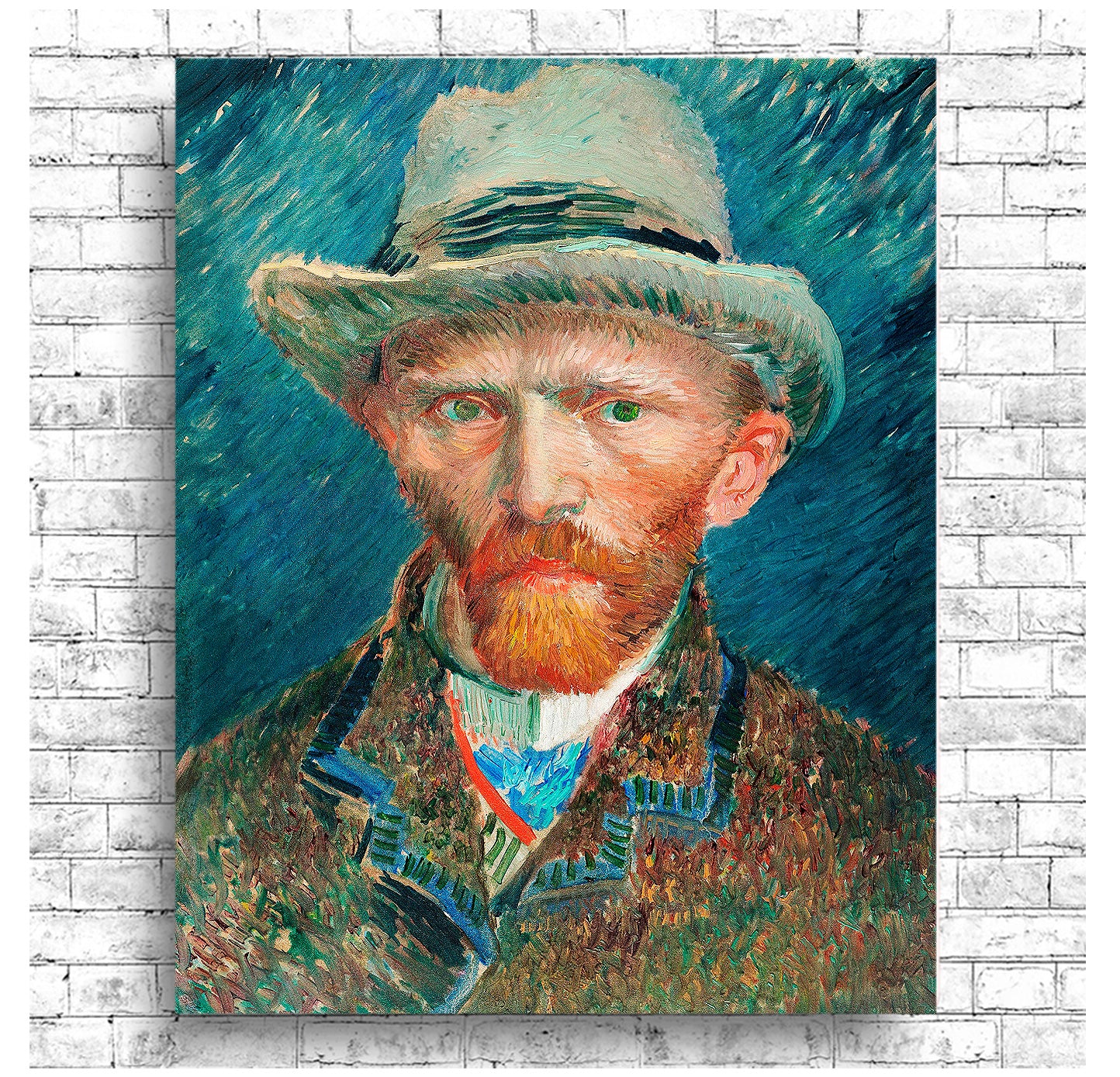 Self-portrait (1887) #2 by Vincent Van Gogh - Buy Print Only or Mounted with Choice of Accent Color