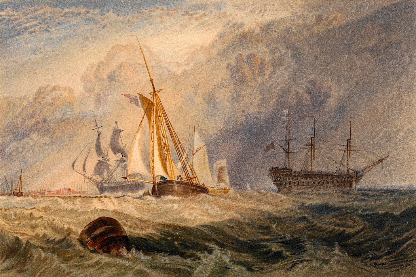 Sheerness by J.M.W. Turner - Buy Print Only or Mounted with Choice of Accent Color