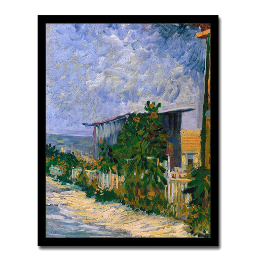 Shelter on Montmartre (1887) by Vincent Van Gogh - Buy Print Only or Mounted with Choice of Accent Color