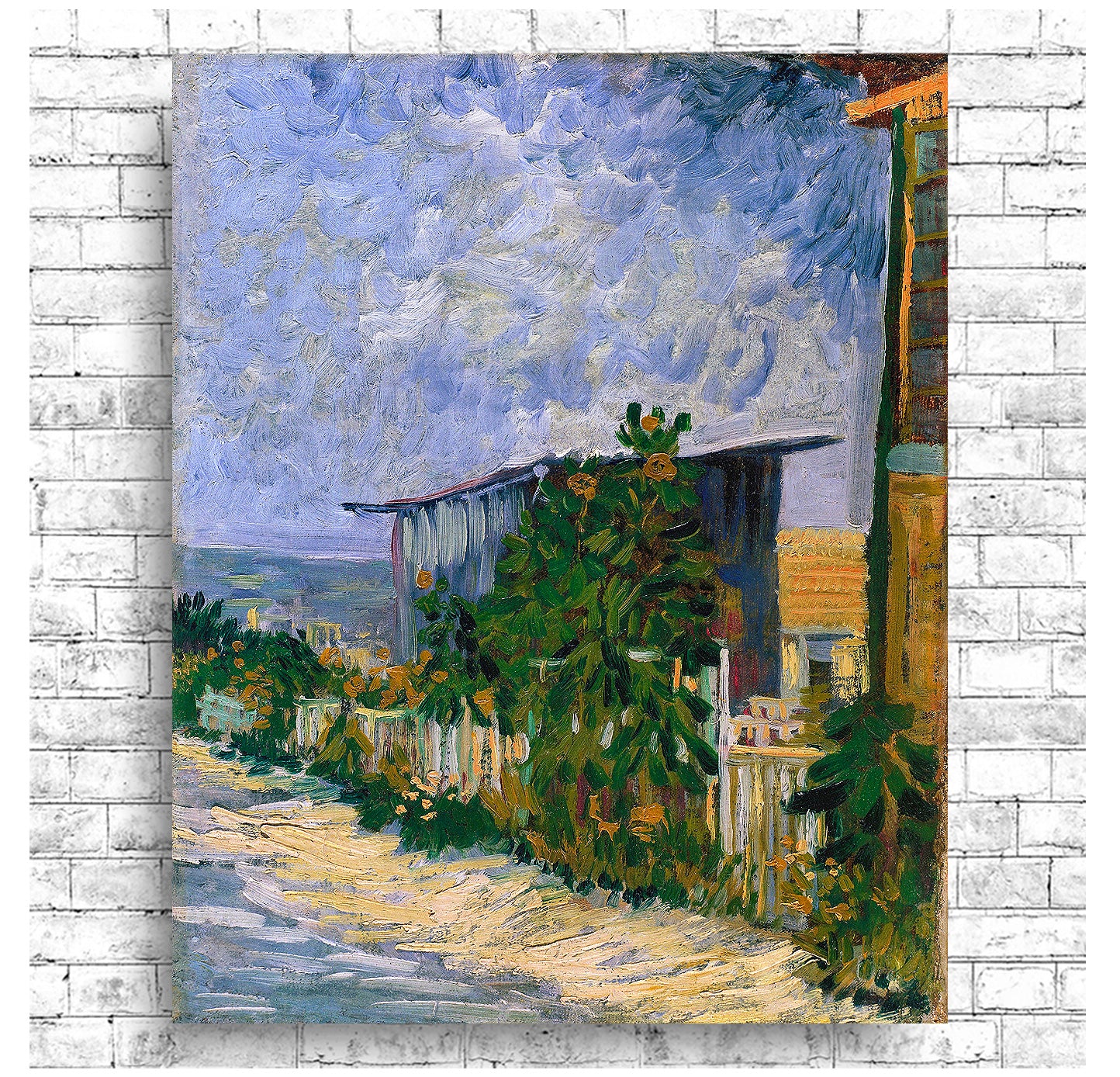 Shelter on Montmartre (1887) by Vincent Van Gogh - Buy Print Only or Mounted with Choice of Accent Color