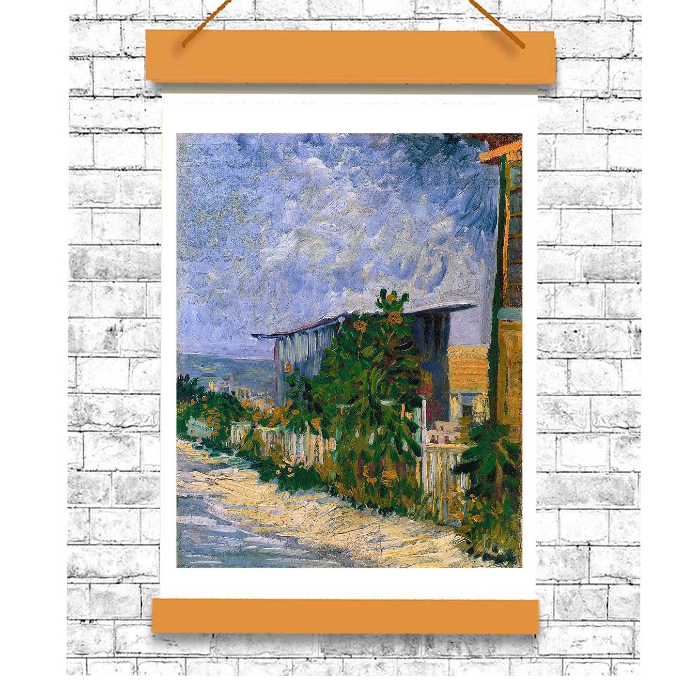 Shelter on Montmartre (1887) by Vincent Van Gogh - Buy Print Only or Mounted with Choice of Accent Color