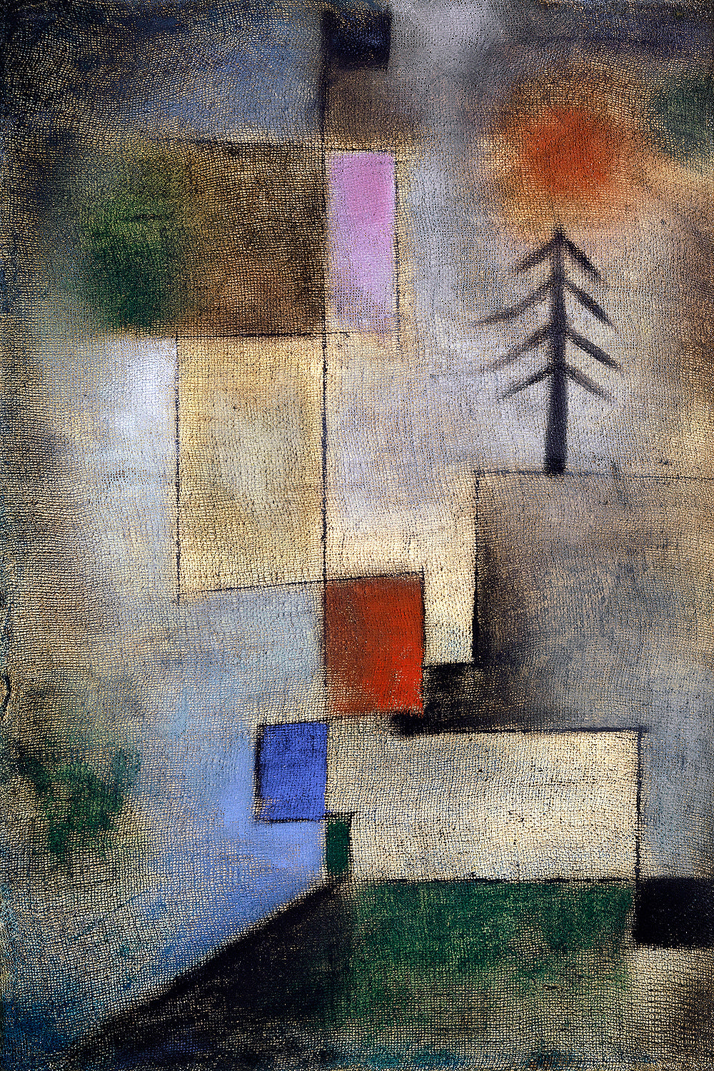 Small fir picture (1922) by Paul Klee - Buy Print Only or Mounted with Choice of Accent Color