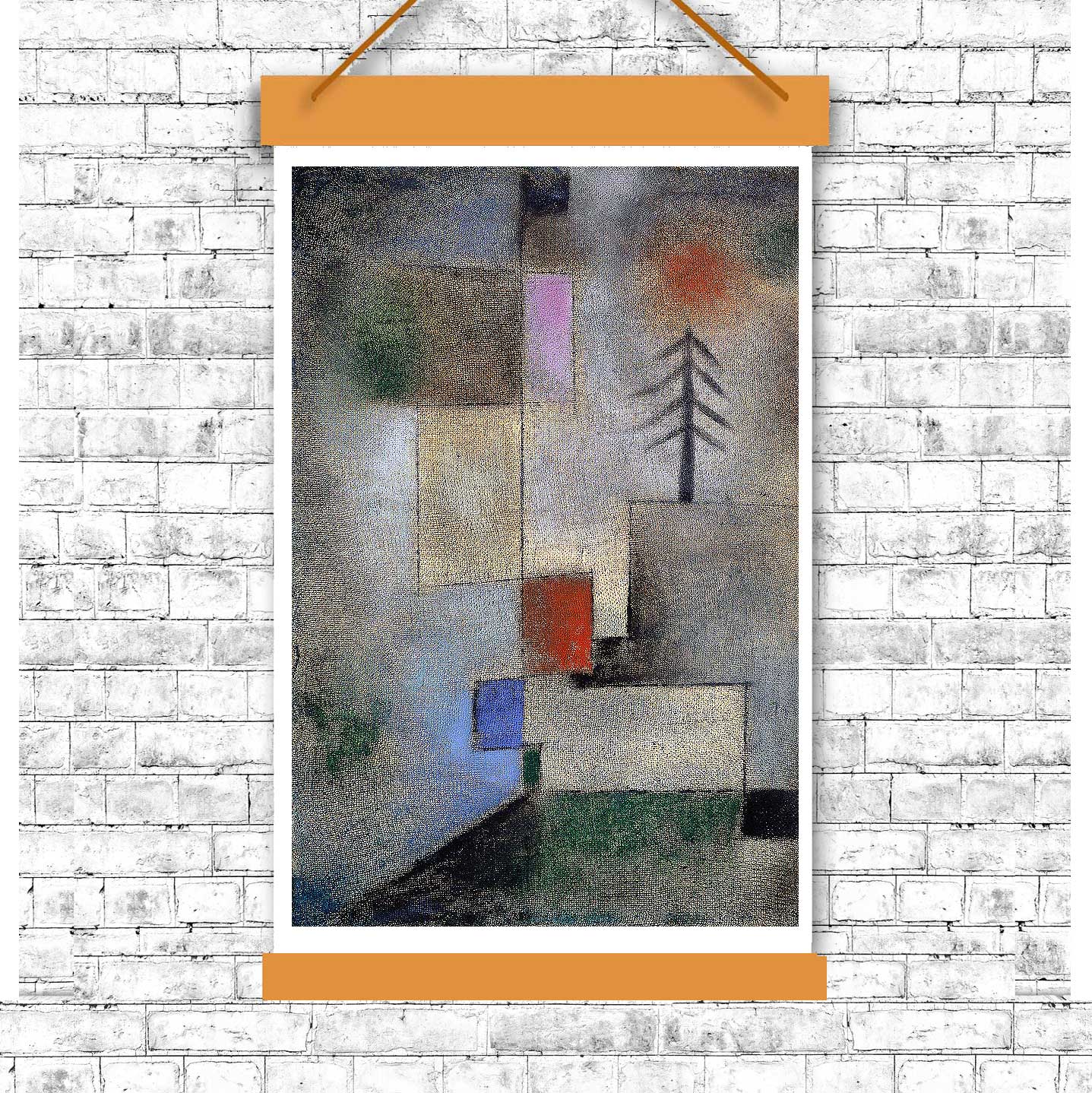 Small fir picture (1922) by Paul Klee - Buy Print Only or Mounted with Choice of Accent Color