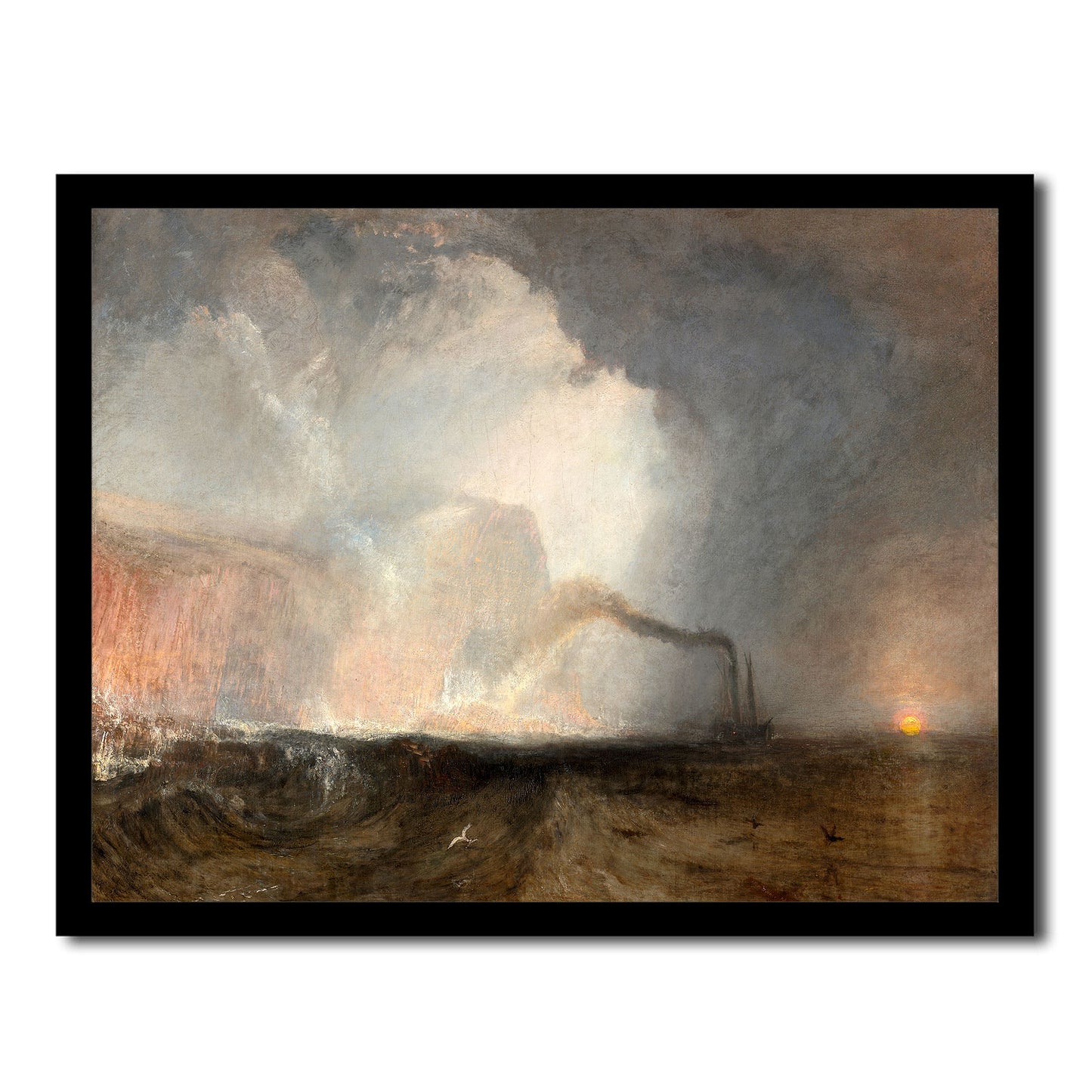 Staffa, Fingal's Cave 1832  by J.M.W. Turner - Buy Print Only or Mounted with Choice of Accent Color