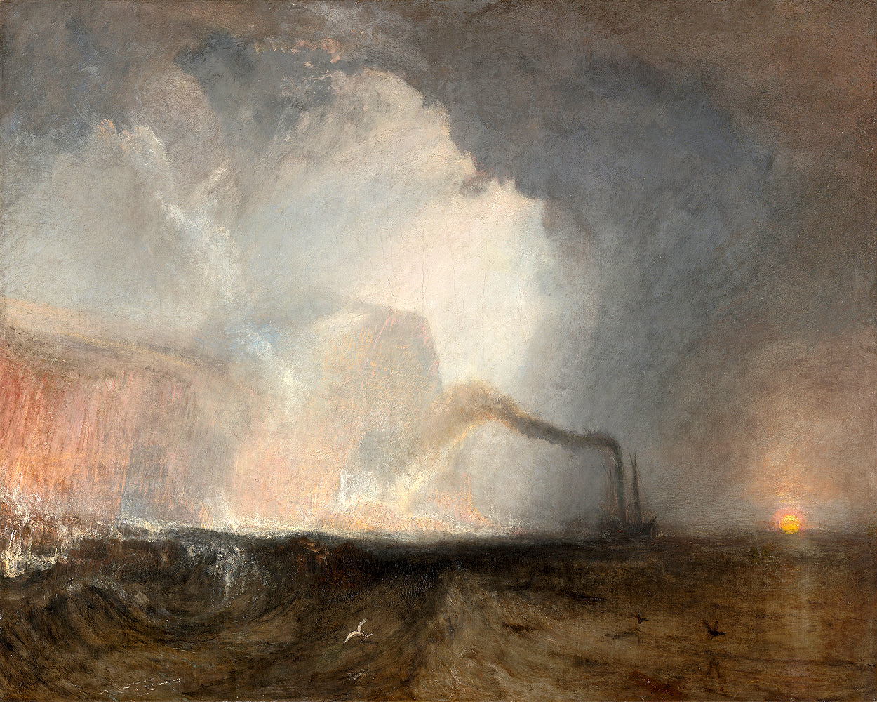 Staffa, Fingal's Cave 1832  by J.M.W. Turner - Buy Print Only or Mounted with Choice of Accent Color