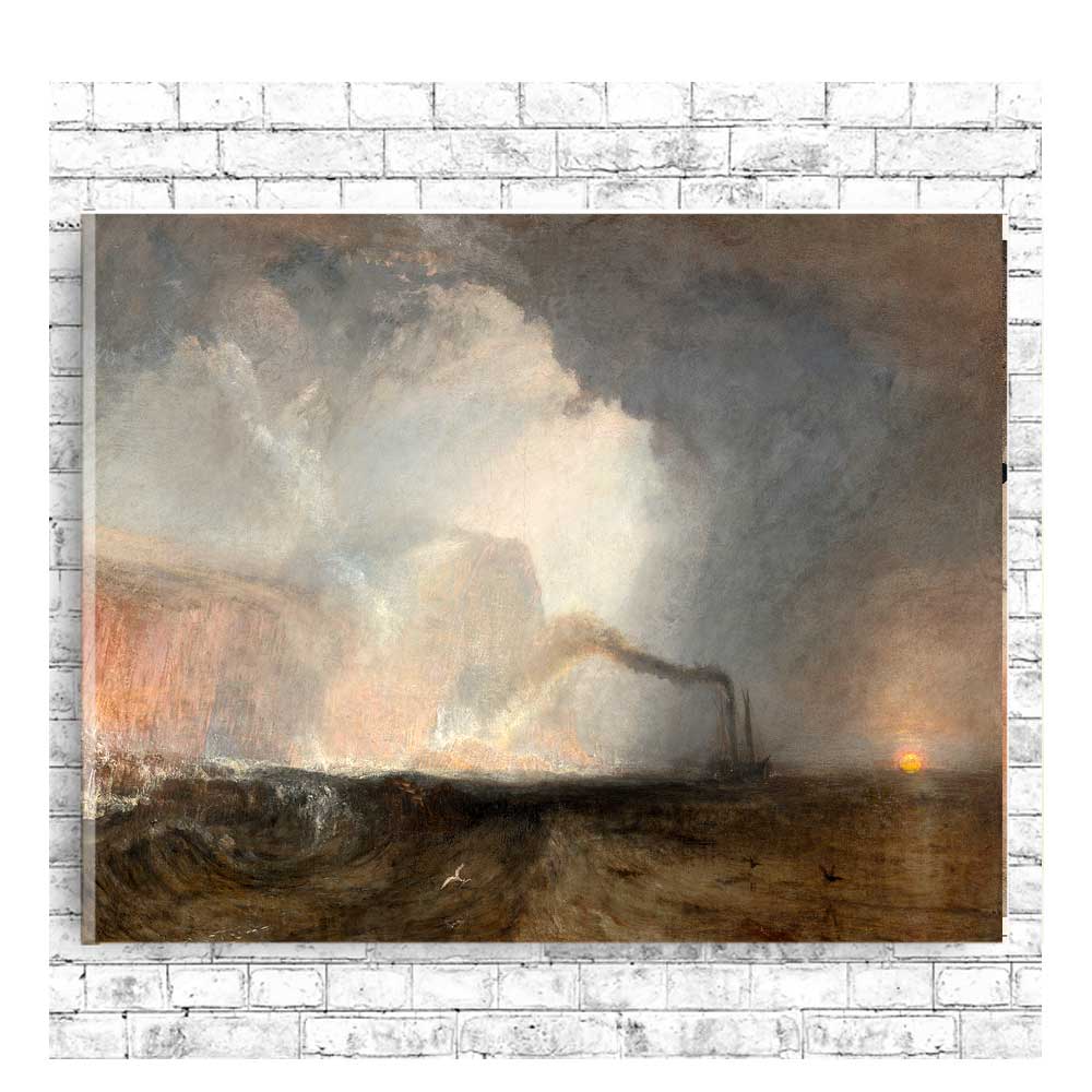 Staffa, Fingal's Cave 1832  by J.M.W. Turner - Buy Print Only or Mounted with Choice of Accent Color