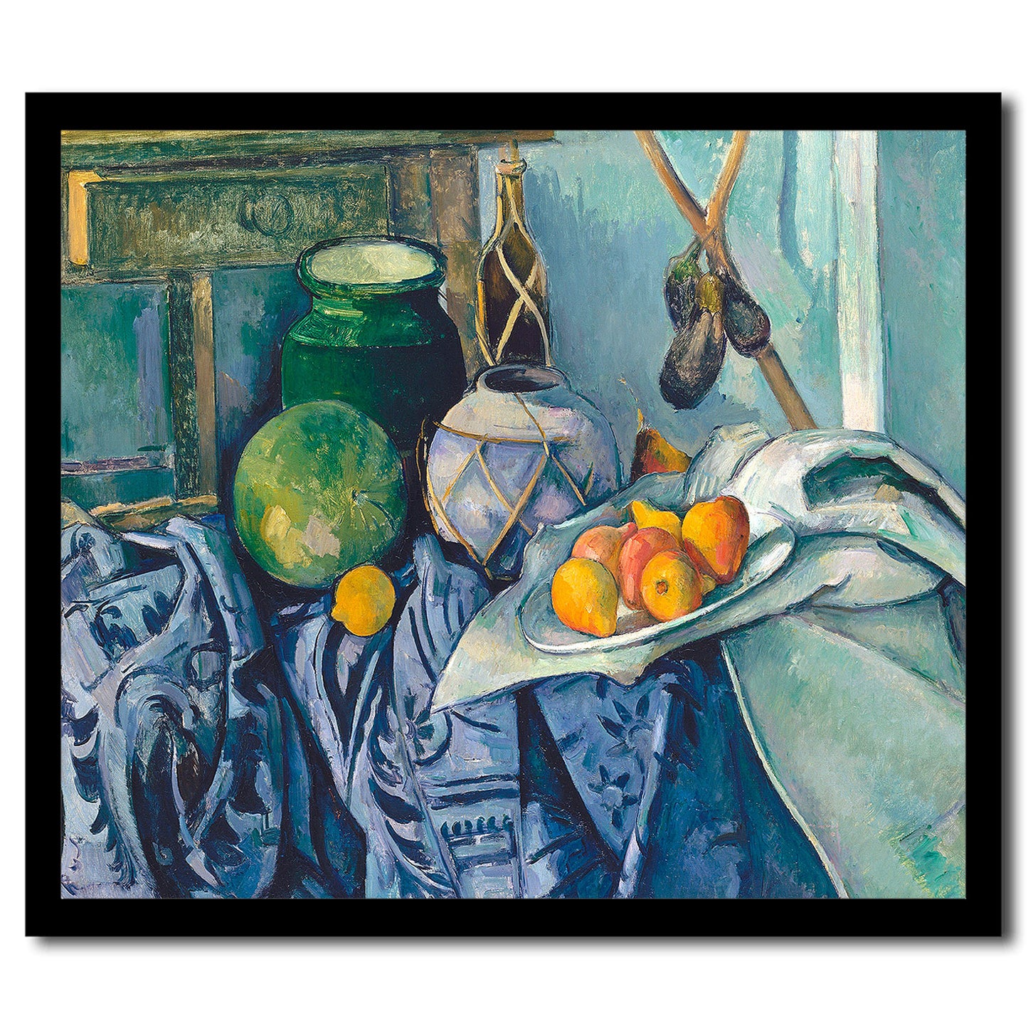 Still Life with Apples by Paul Cezanne - Buy Print Only or Mounted with Choice of Accent Color