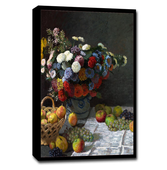 Still Life with Flowers and Fruit (1869) by Claude Monet