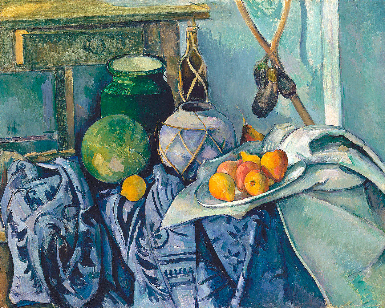 Still Life with Apples by Paul Cezanne - Buy Print Only or Mounted with Choice of Accent Color