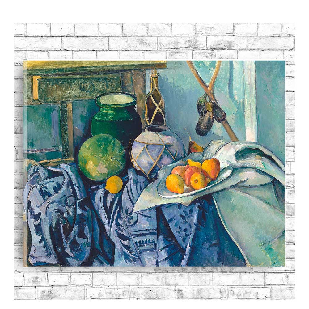 Still Life with Apples by Paul Cezanne - Buy Print Only or Mounted with Choice of Accent Color