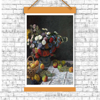 Still Life with Flowers and Fruit (1869) by Claude Monet