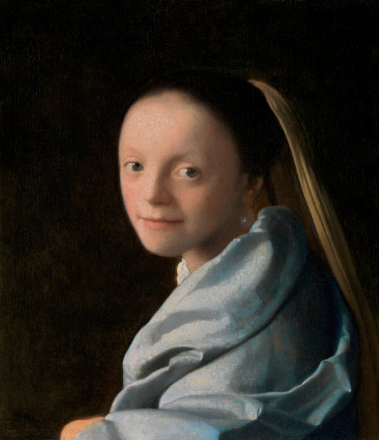 Study of a Young Woman by Johannes Vermeer
