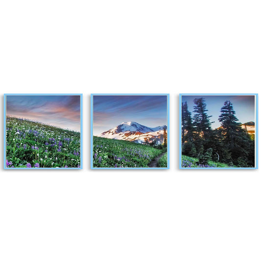 Sunset at Winchester Mountain| Multi-Paneled Prints | Choose Number of Panels| Total Size & Accent Color