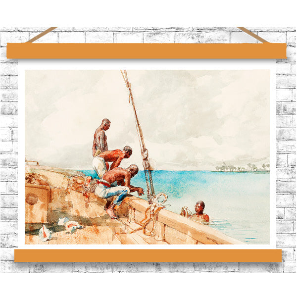 The Conch Divers (1885) by Winslow Homer