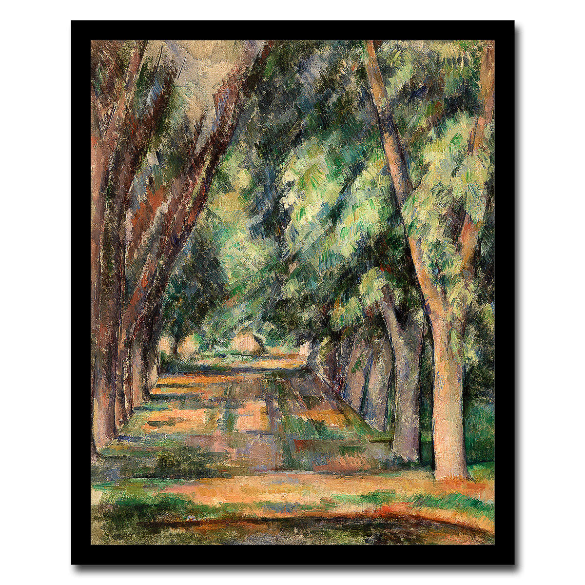 The Allée of Chestnut Trees at the Jas de Bouffan by Paul Cezanne - Buy Print Only or Mounted with Choice of Accent Color