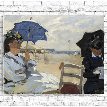 The Beach at Trouville by Claude Monet by Claude Monet