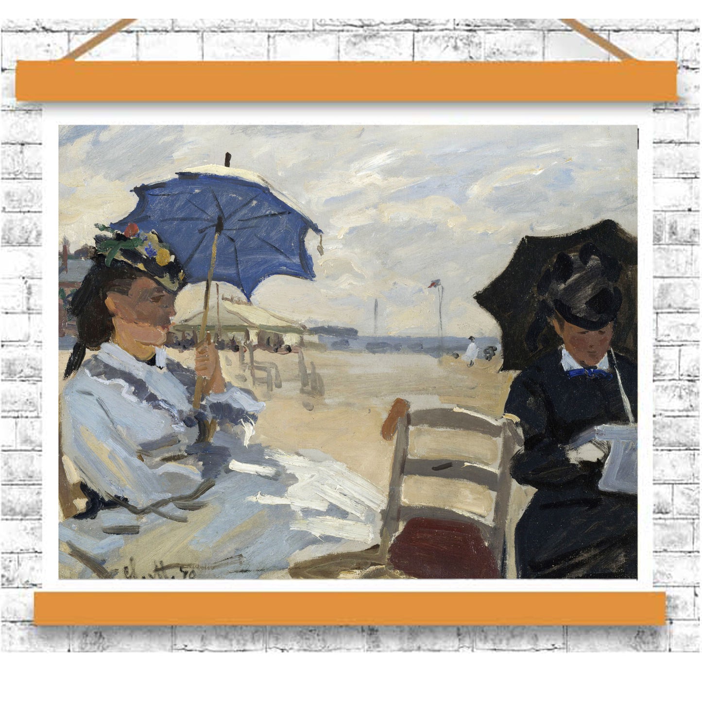 The Beach at Trouville by Claude Monet by Claude Monet