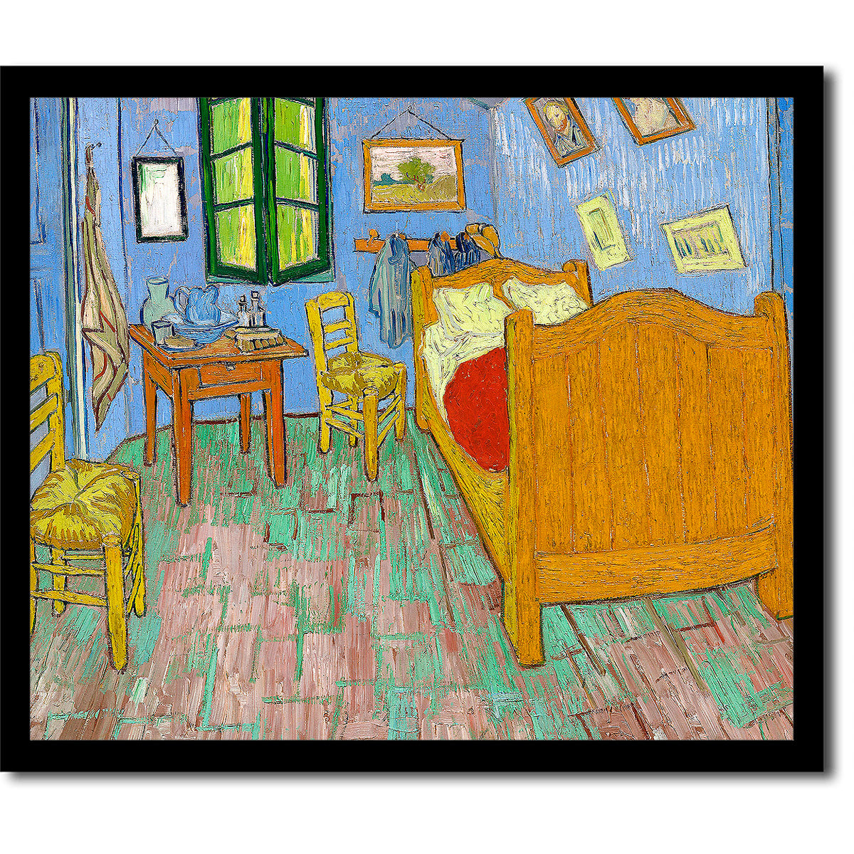 The Bedroom (1889) by Vincent van Gogh - Buy Print Only or Mounted with Choice of Accent Color