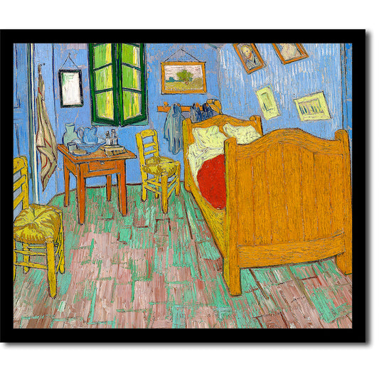 The Bedroom (1889) by Vincent van Gogh - Buy Print Only or Mounted with Choice of Accent Color