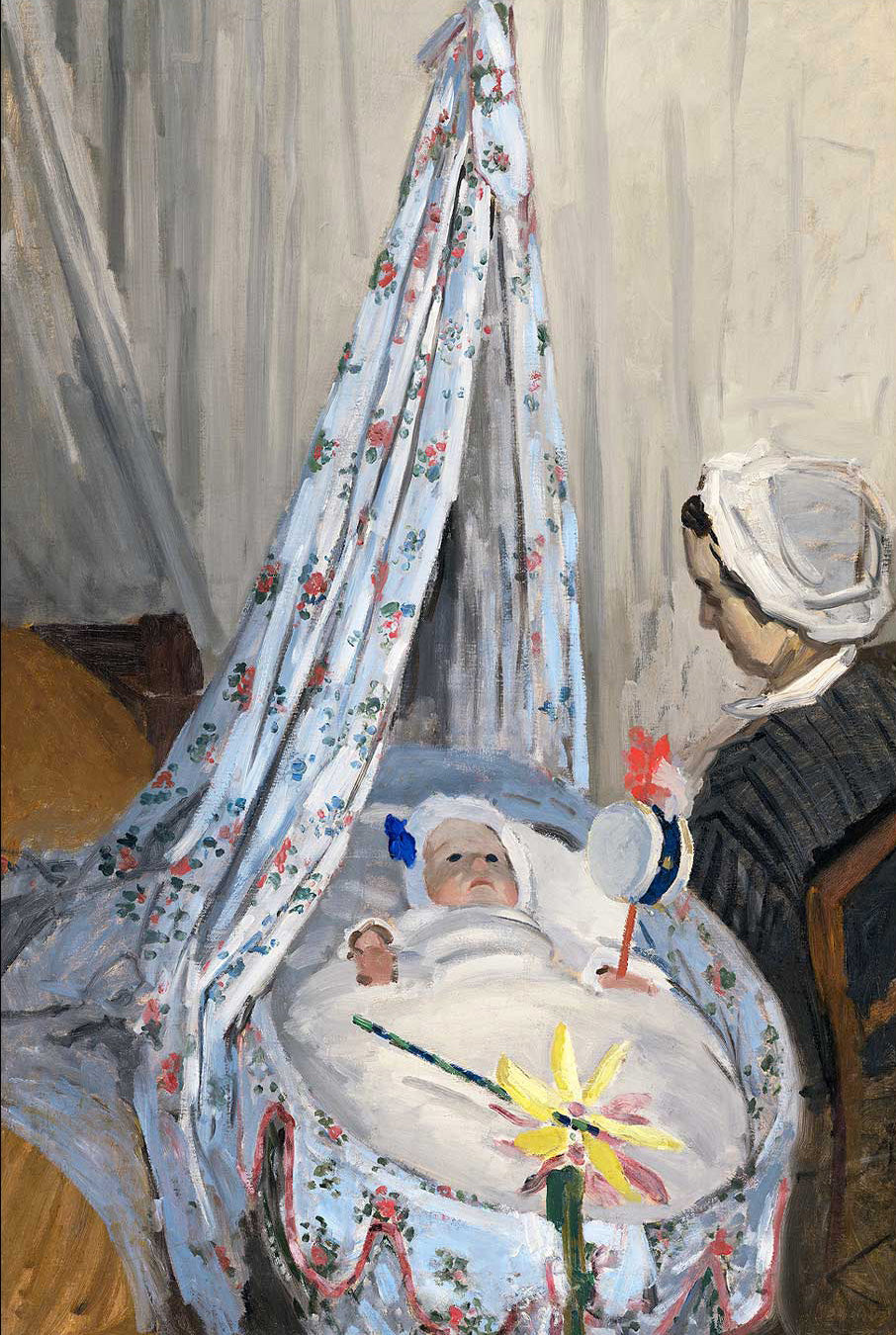 The Cradle, Camille with the Artist's Son Jean (1867) by Claude Monet