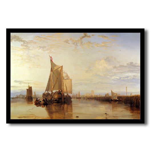 The Dort Packet-Boat from Rotterdam Becalmed by J.M.W. Turner - Buy Print Only or Mounted with Choice of Accent Color
