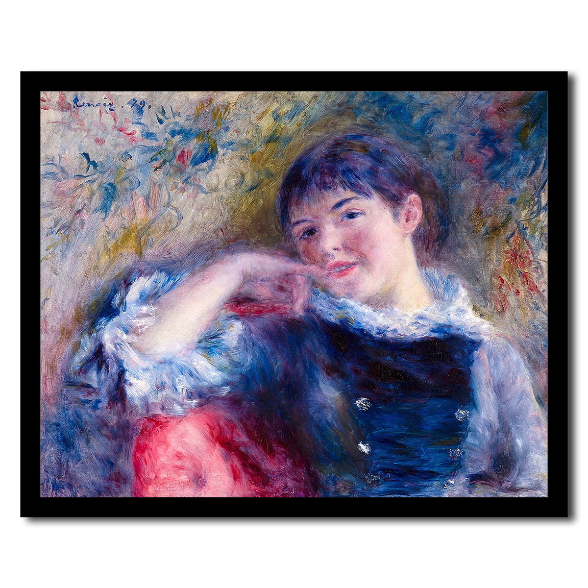 The Dreamer by Pierre Renoir - Buy Print Only or Mounted with Choice of Accent Color