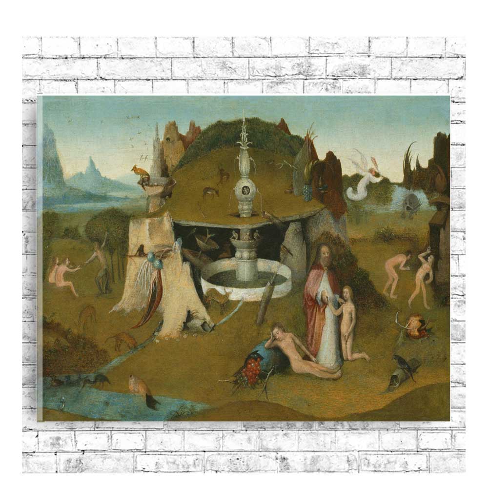 Garden of Earthly Delights by Bosch - Buy Print Only or Mounted with Choice of Accent Color