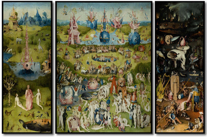 Garden of Earthly Delights by Hieronymus Bosch  | Choose Style | Size & Trim Color