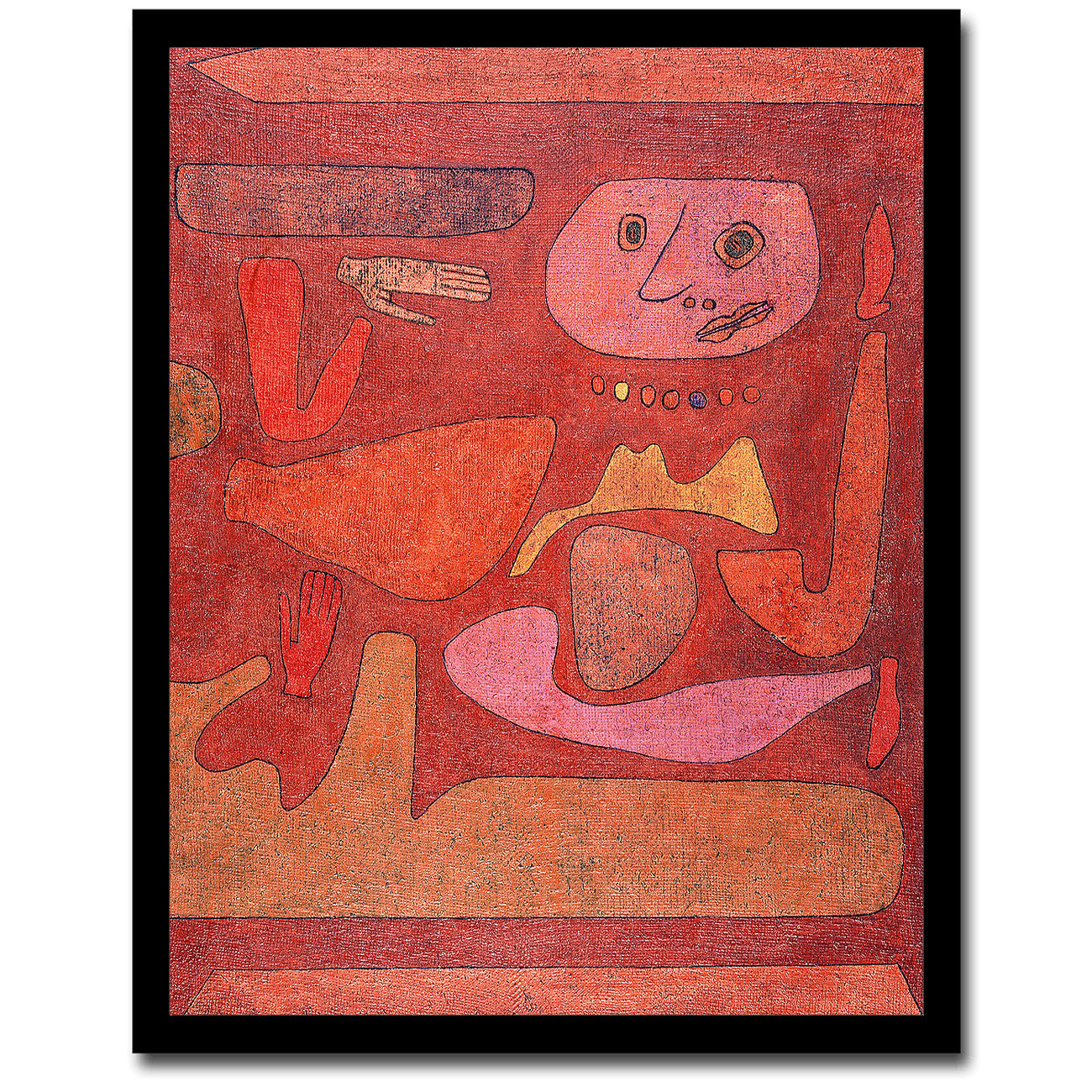 The Man of Confusion (1939) by Paul Klee - Buy Print Only or Mounted with Choice of Accent Color