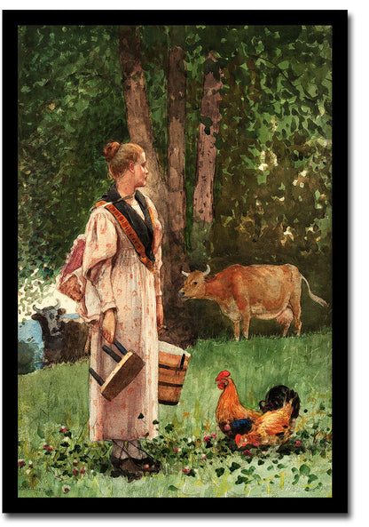 The Red School House (1873) by Winslow Homer