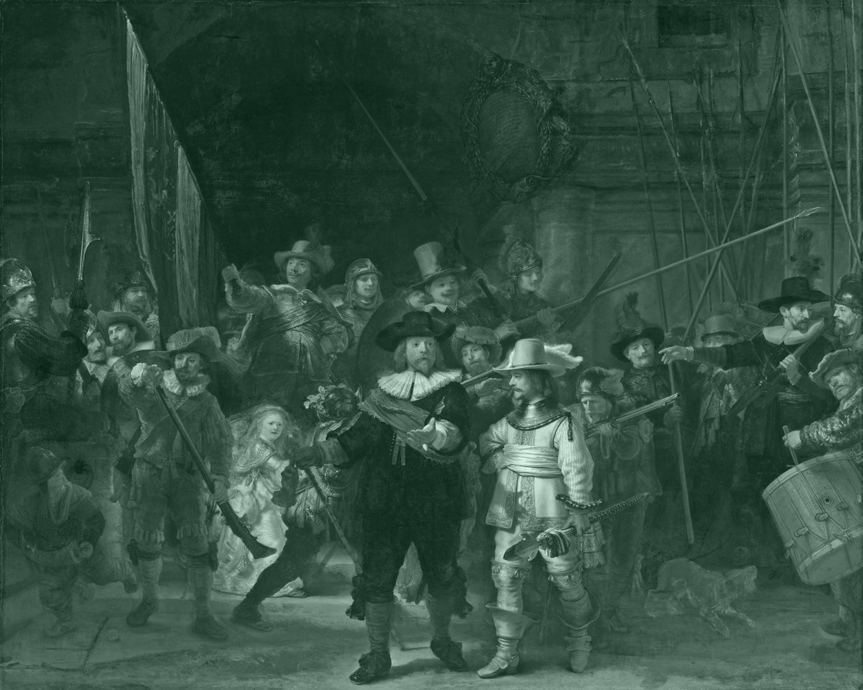 ZZ-The Night Watch by Rembrandt van Rijn 1642 - Through Filters