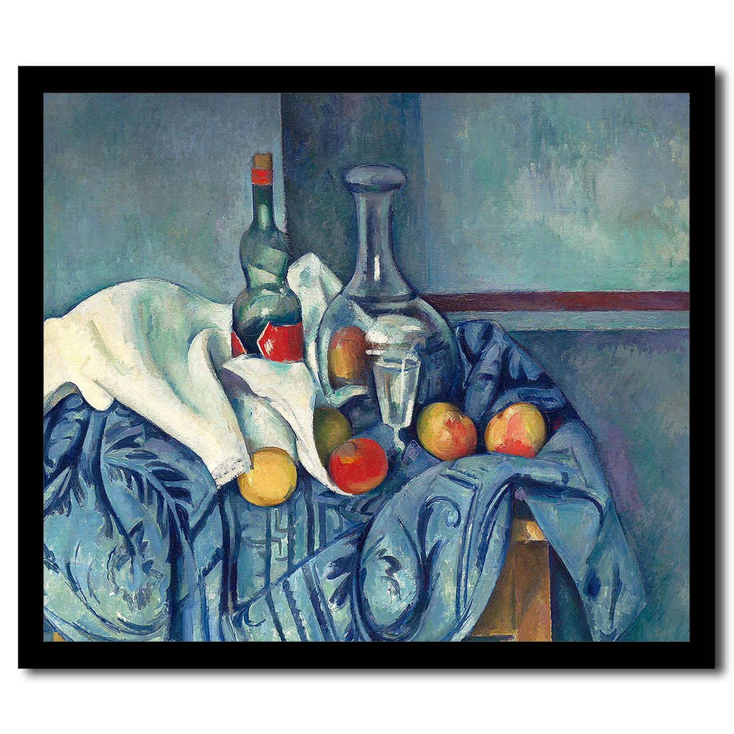 The Peppermint Bottle by Paul Cezanne - Buy Print Only or Mounted with Choice of Accent Color