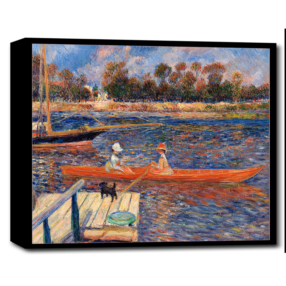 The Seine at Argenteuil by Pierre Renoir - Buy Print Only or Mounted with Choice of Accent Color