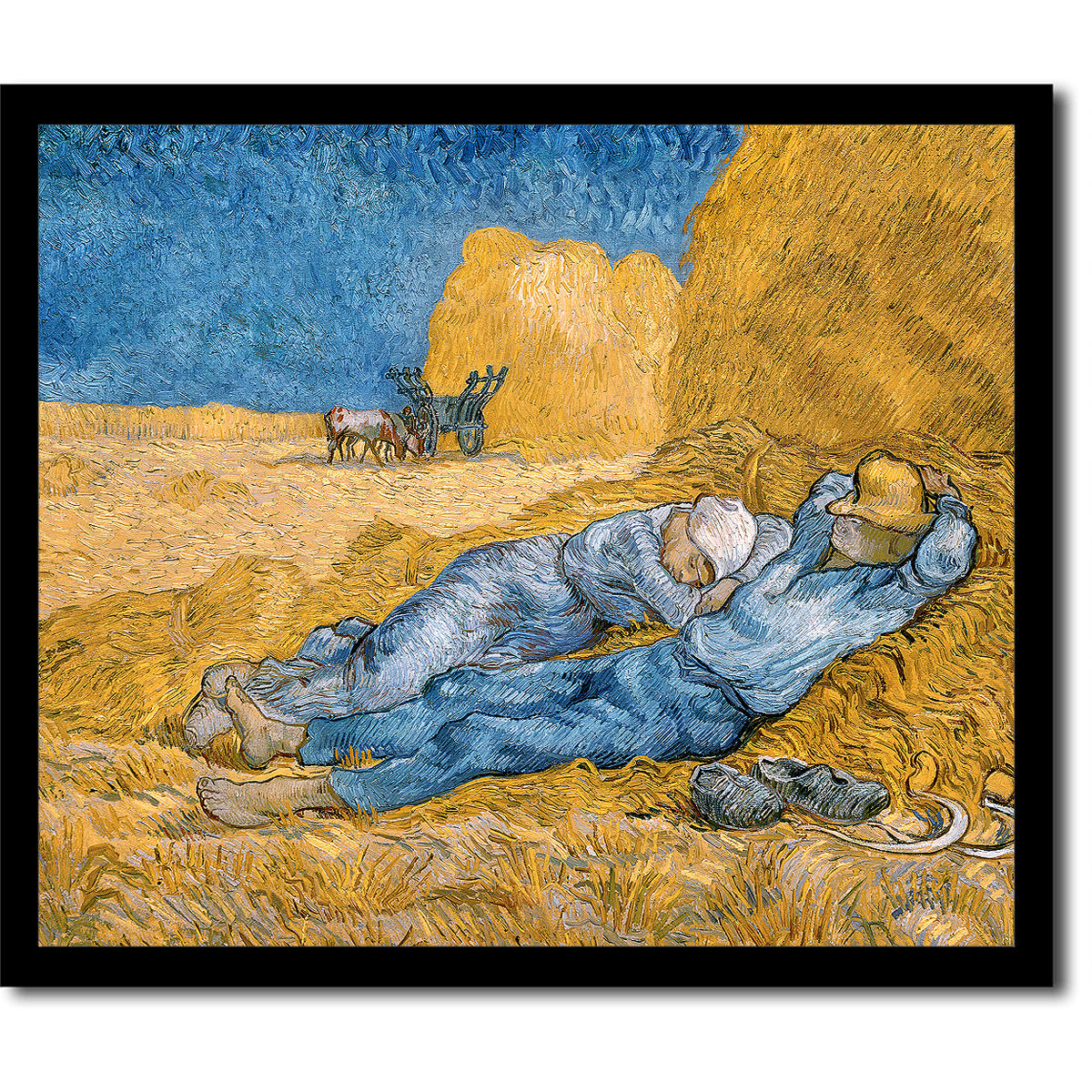 The Siesta (1890) by Vincent van Gogh - Buy Print Only or Mounted with Choice of Accent Color