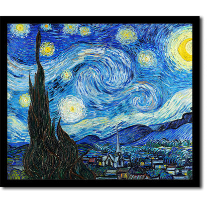 The Starry Night (1889) by Vincent van Gogh - Buy Print Only or Mounted with Choice of Accent Color