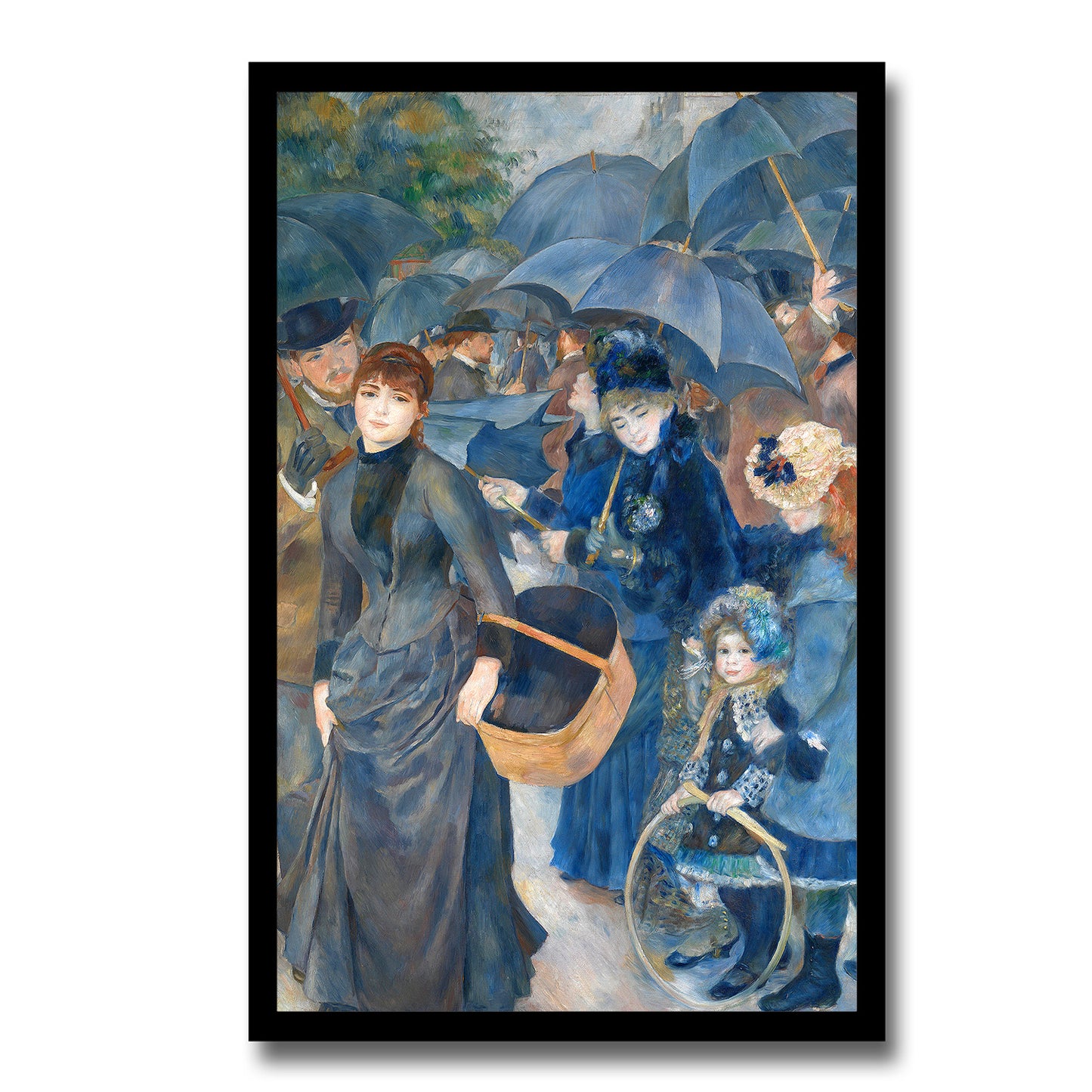 The Umbrellas by Pierre Renoir - Buy Print Only or Mounted with Choice of Accent Color