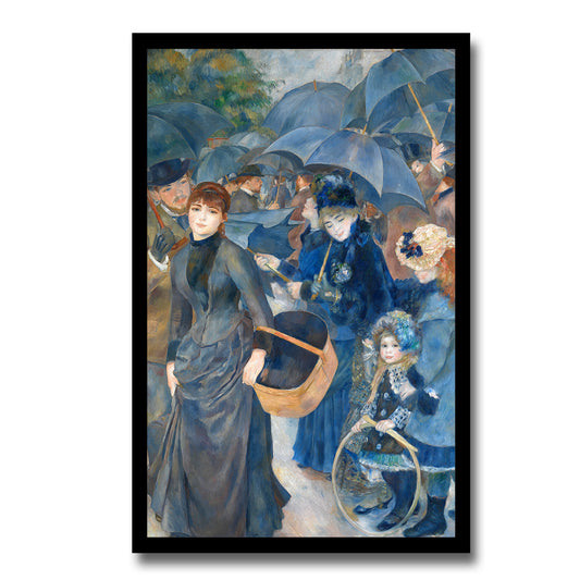 The Umbrellas by Pierre Renoir - Buy Print Only or Mounted with Choice of Accent Color