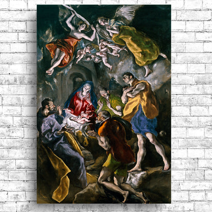 The Adoration of the Shepherds (1612-1614) by El Greco