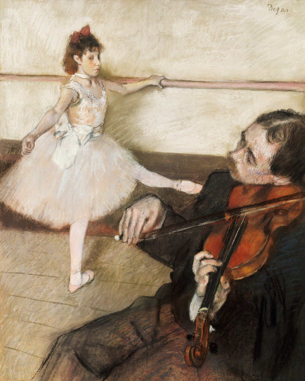 The Dance Lesson (1879) by Edgar Degas