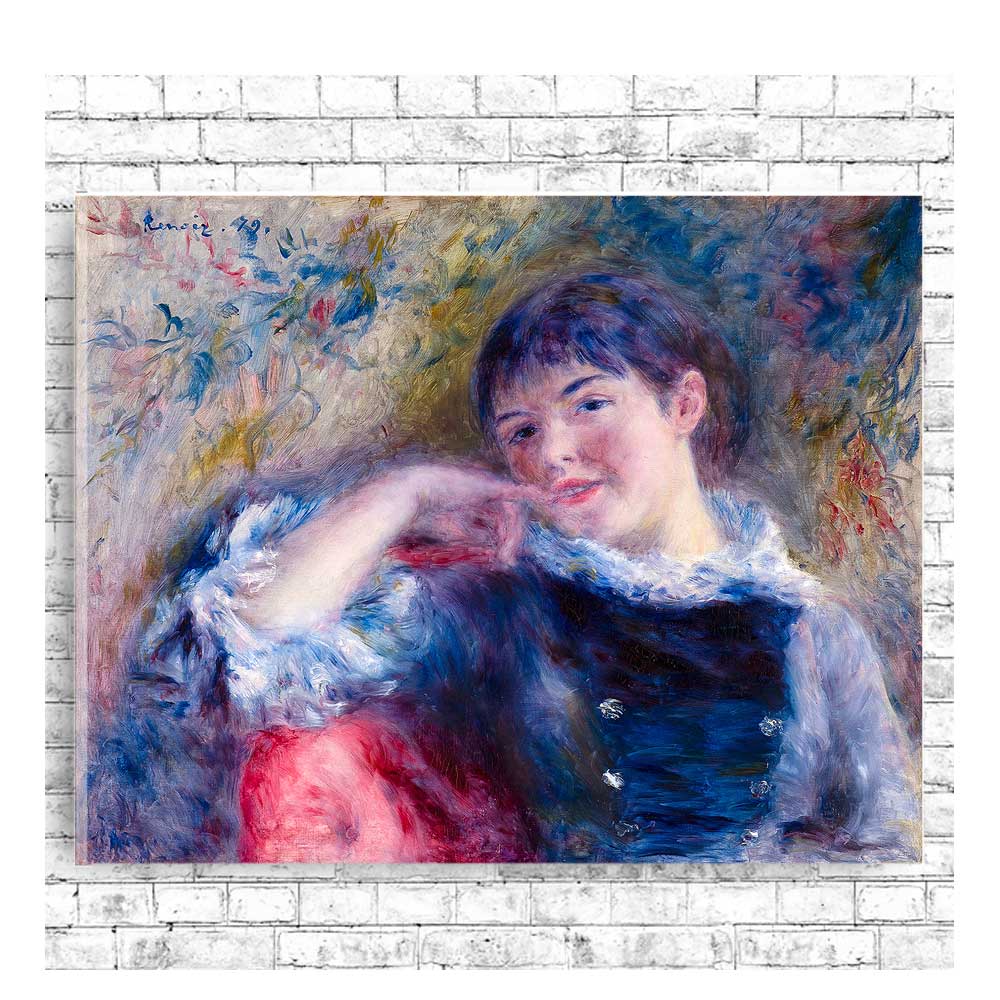 The Dreamer by Pierre Renoir - Buy Print Only or Mounted with Choice of Accent Color